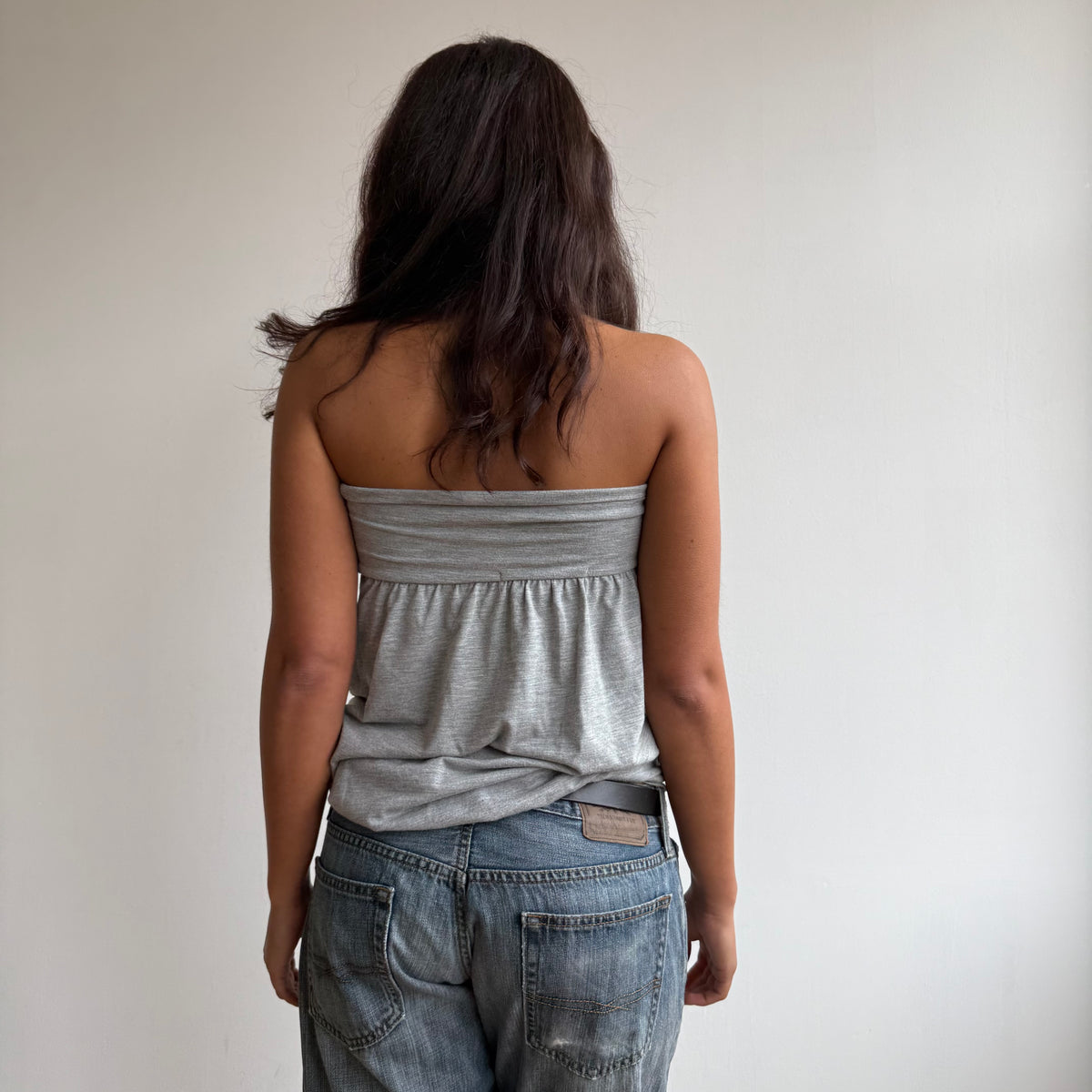 Grey bandeau top - Size S