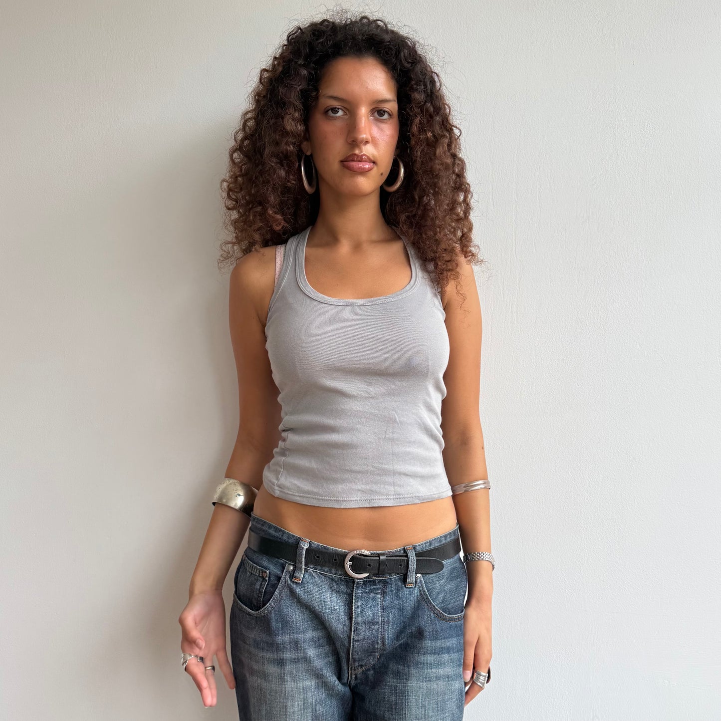 Smokey grey cami top - Size S