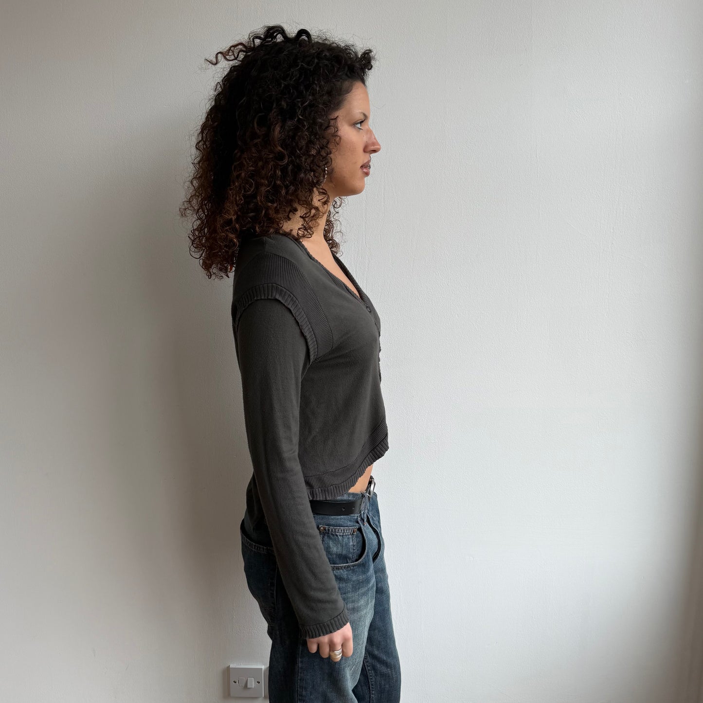 Cop Copine grey cardi - Size M