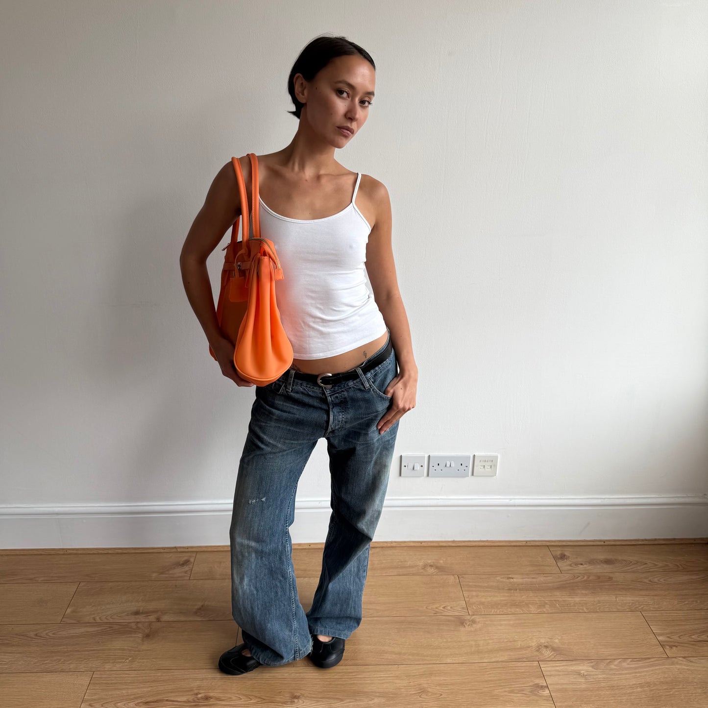 Orange jelly ‘firkin’ bag - One Size