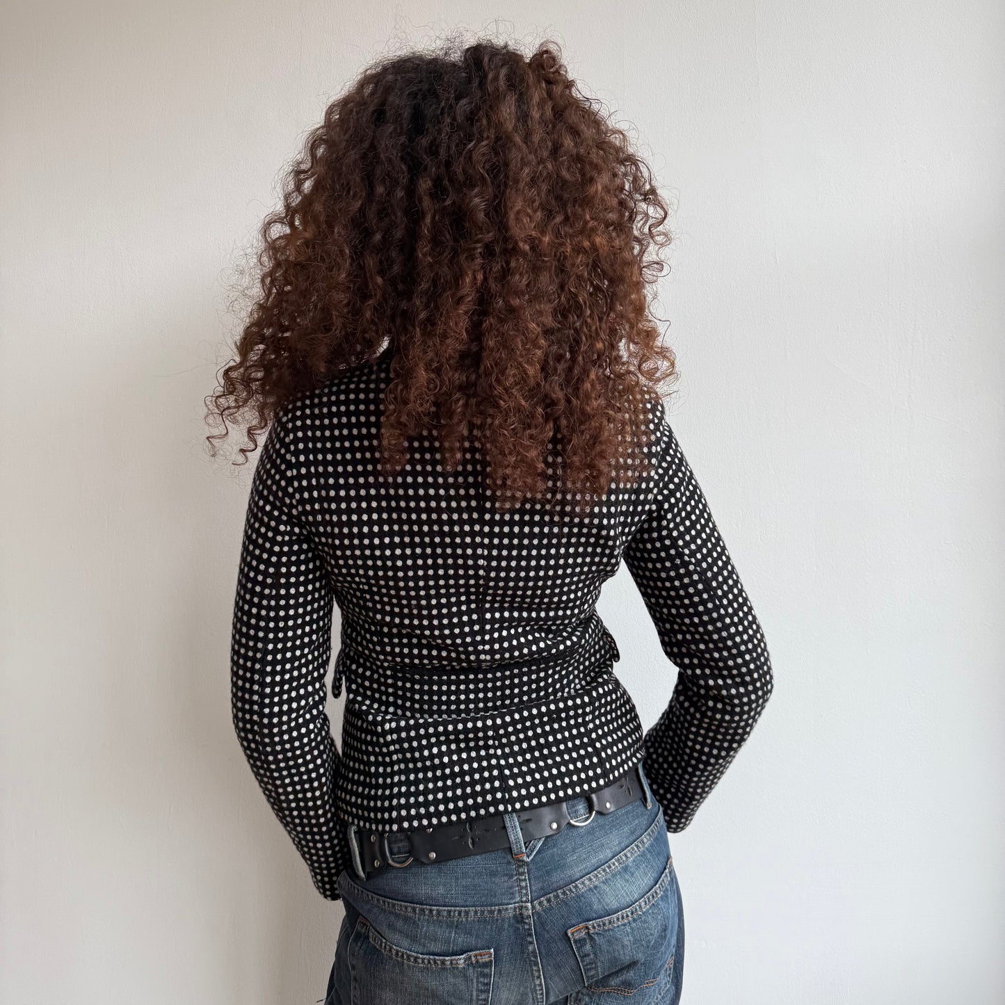 Polka dot peacoat - Size XS