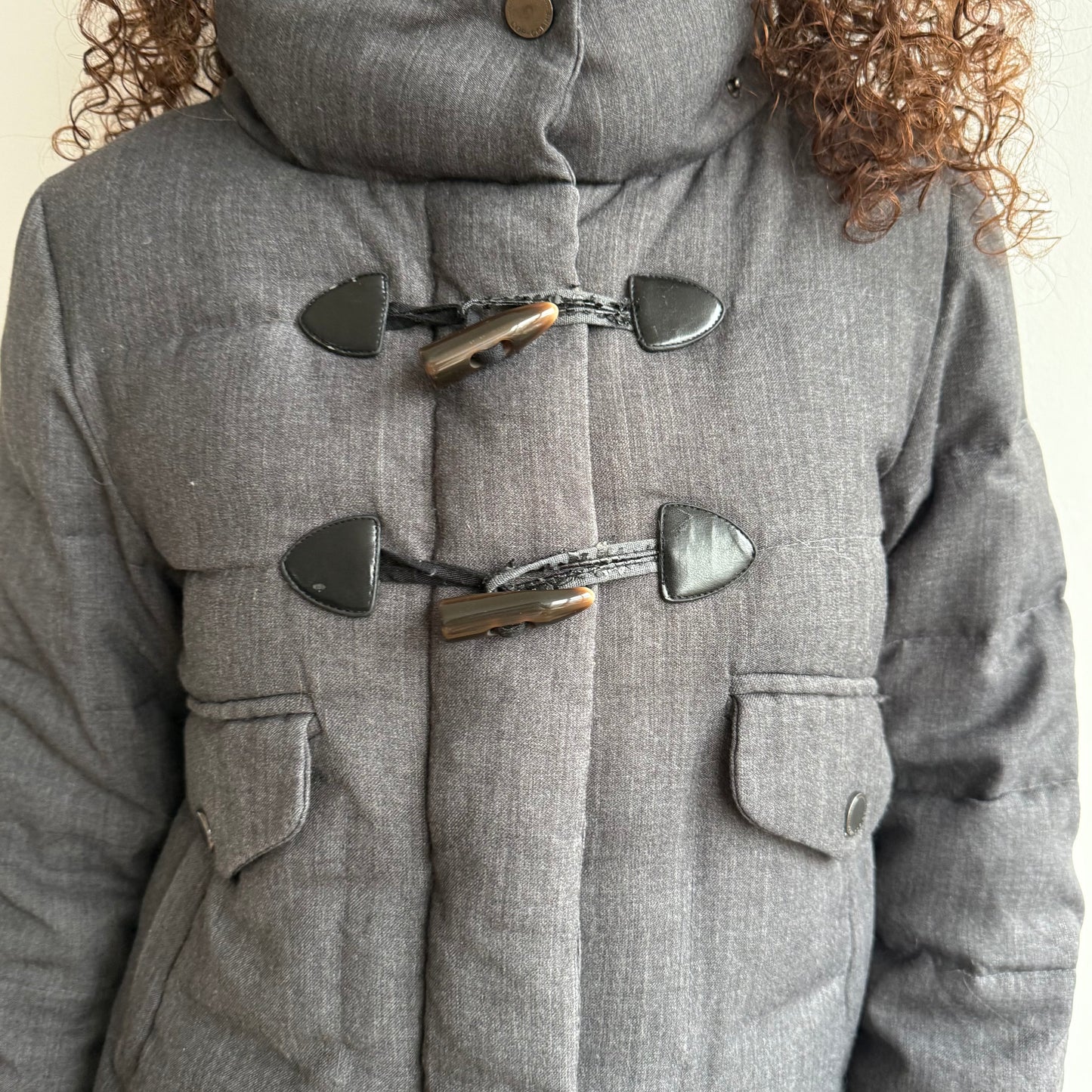 Cop Copine grey toggle puffer - Size M