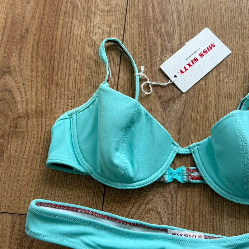 BNWT Miss Sixty turquoise Bikini - Size S
