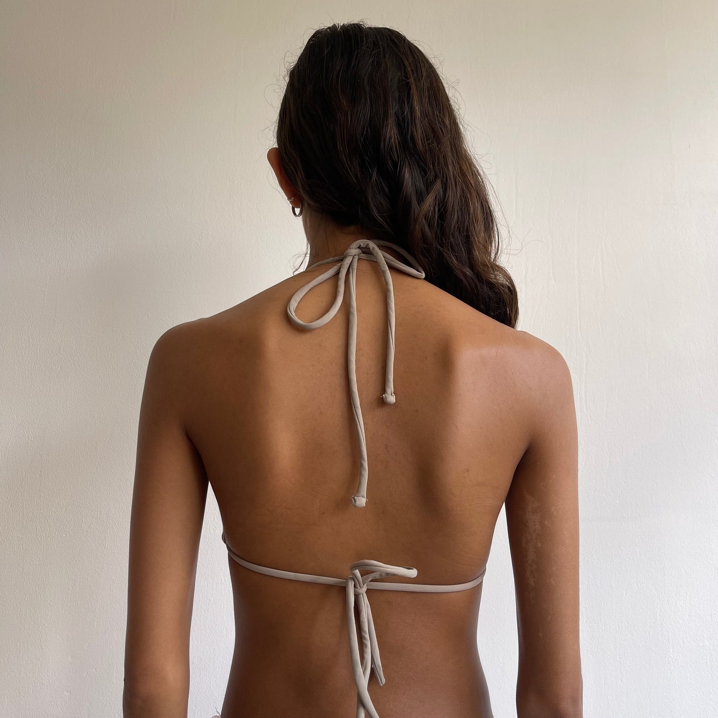 Khaki beaded bikini - Size S