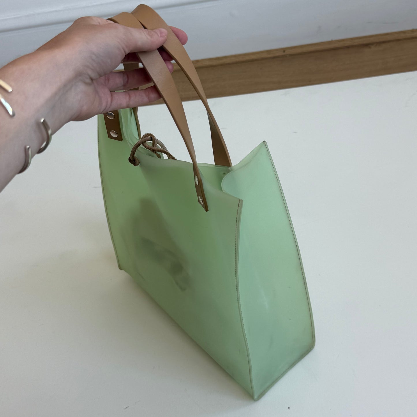 Mint jelly tote bag - One Size