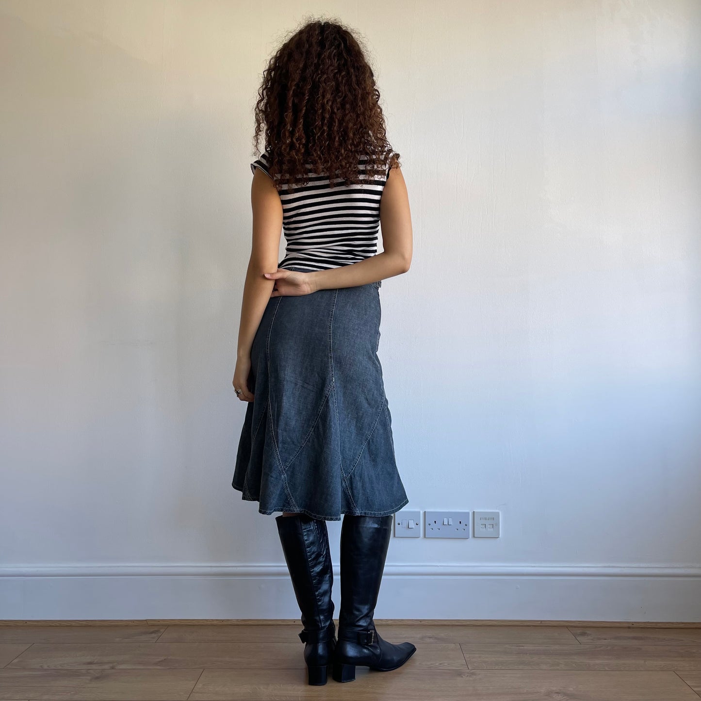 Black and white stripe top - Size XS + S