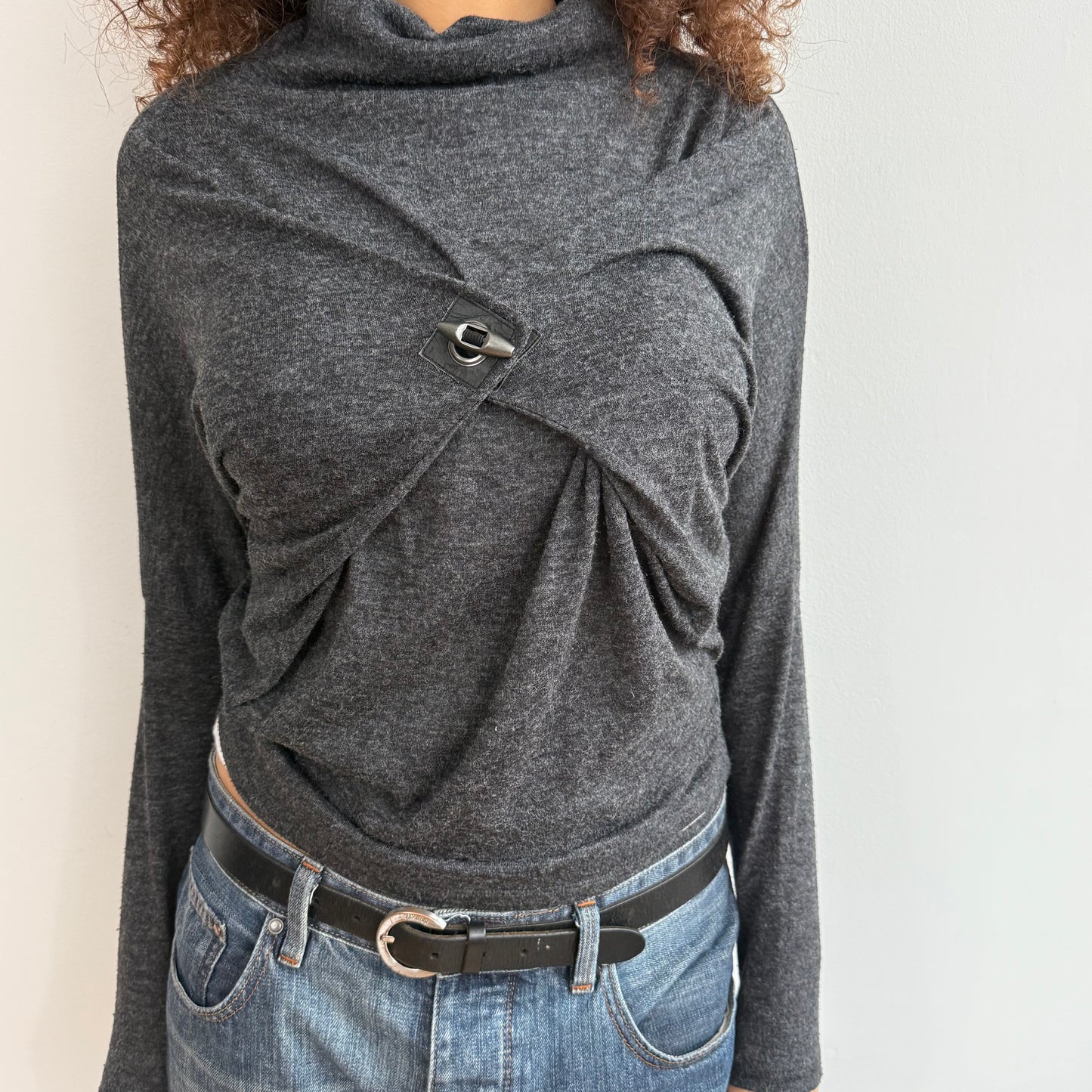 Cop Copine grey toggle knit - Size S