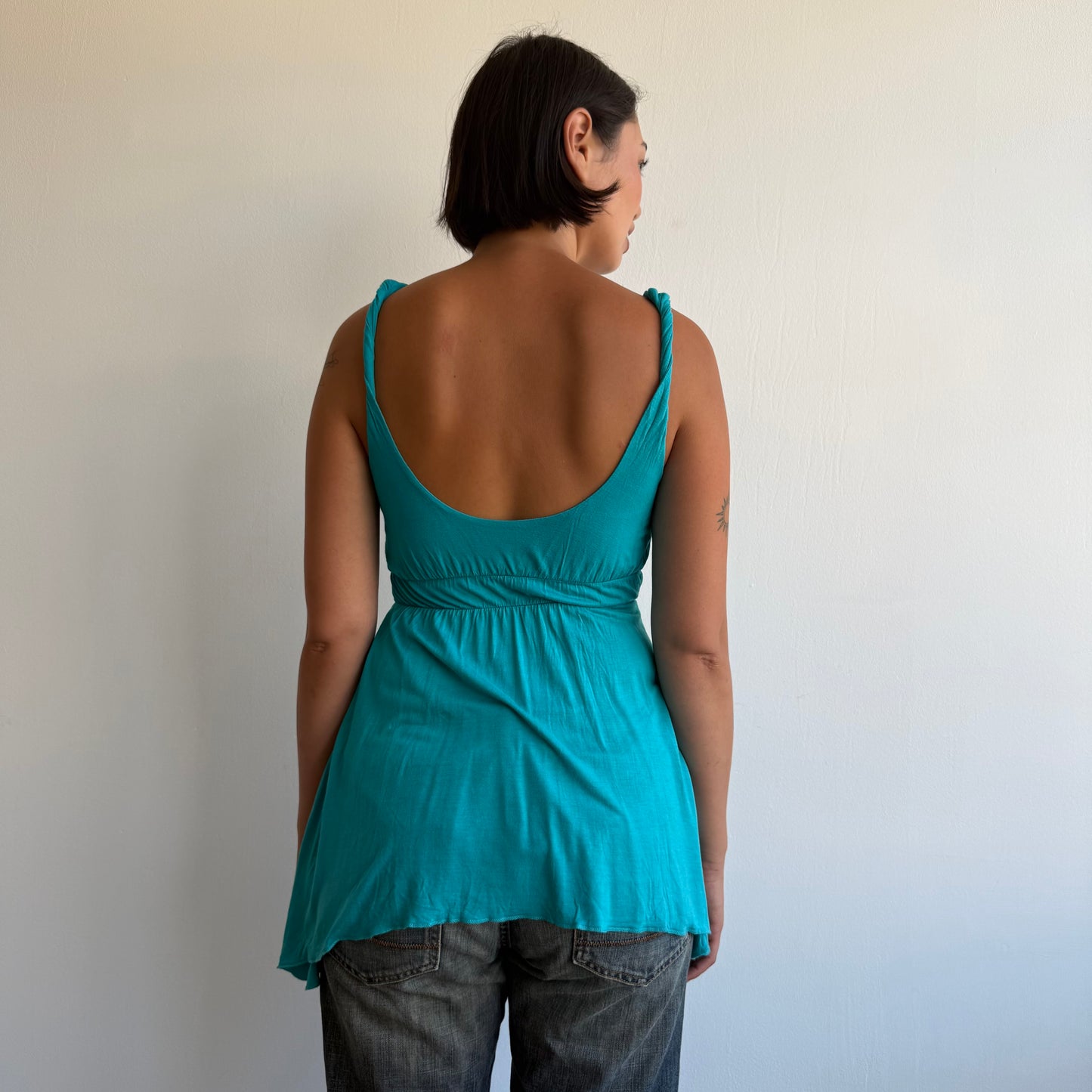 Teal floaty top - Size S
