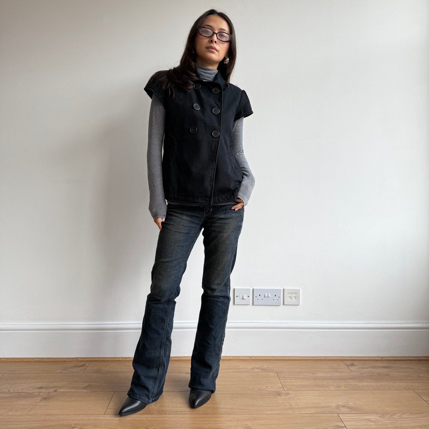 Short sleeve peacoat - Size S