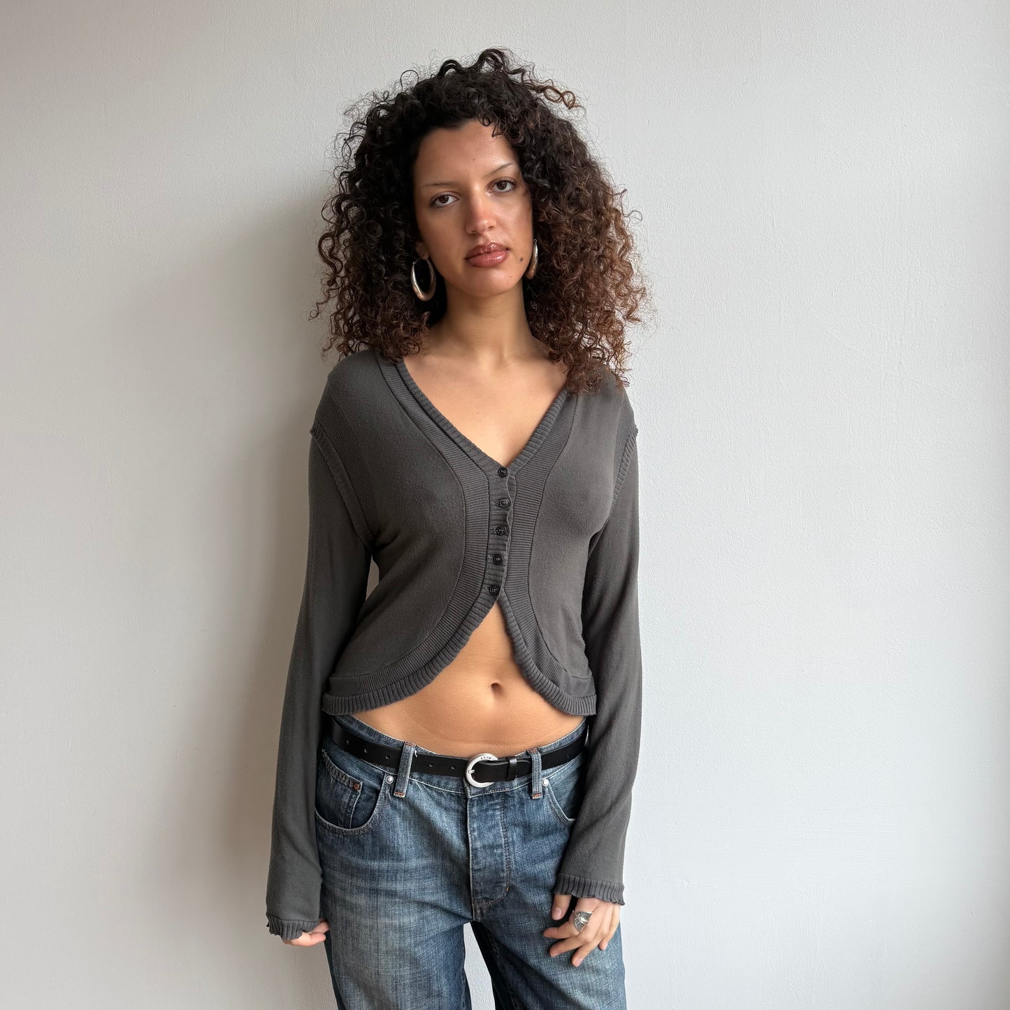 Cop Copine grey cardi - Size M