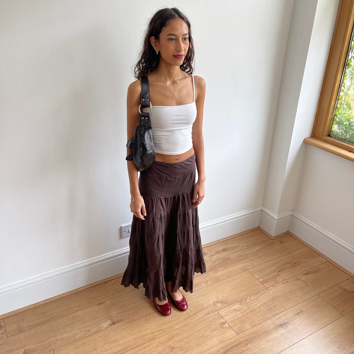 Brown rara midi skirt - Size S