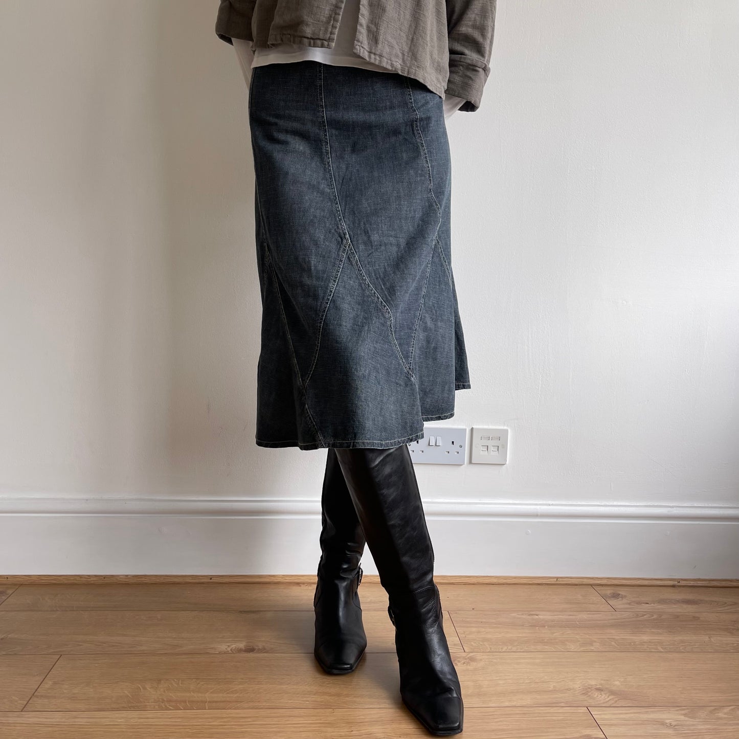 Denim midi skirt - Size S