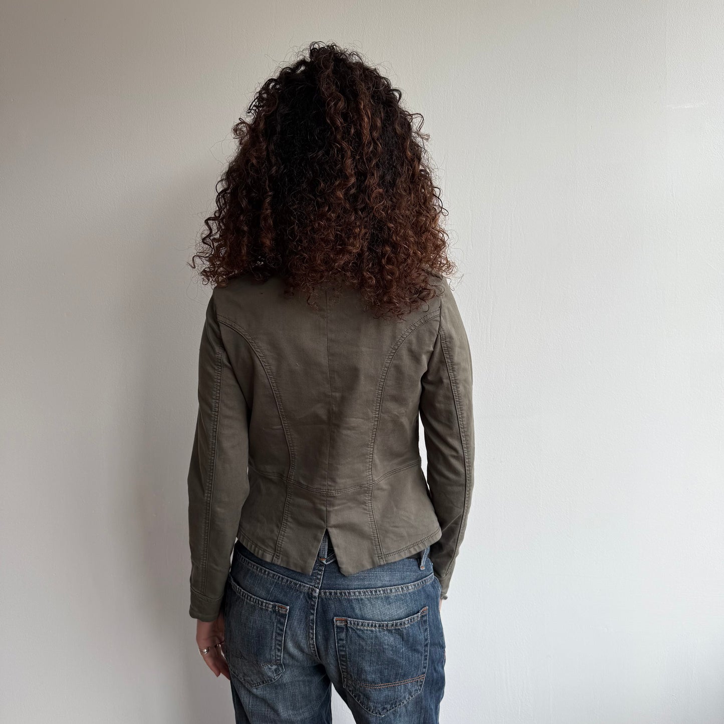 Khaki military jacket - Size S/M