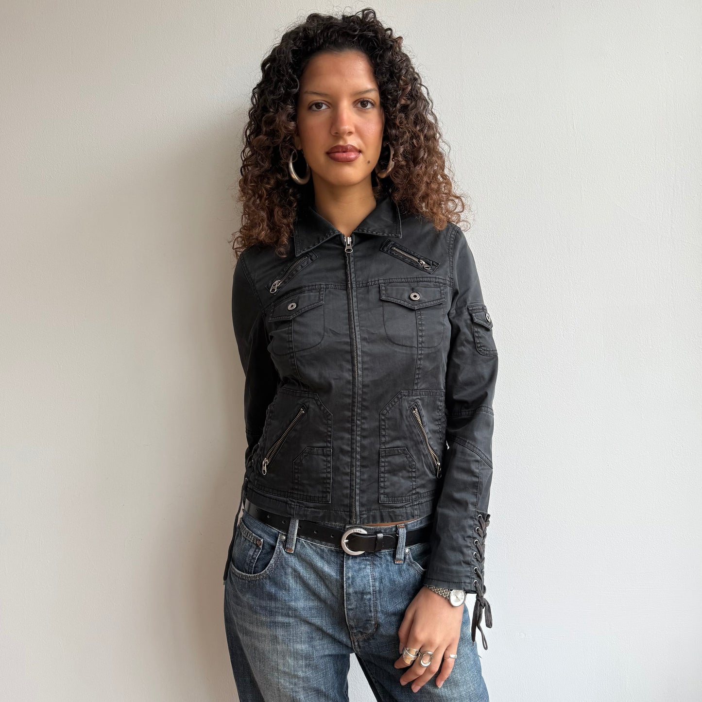 Black corset jacket - Size S