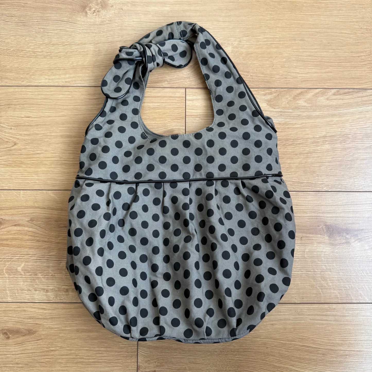 Khaki khaki polka dot bag - One Size