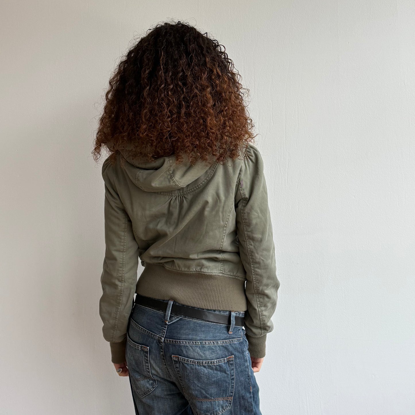 Khaki bomber coat - Size S