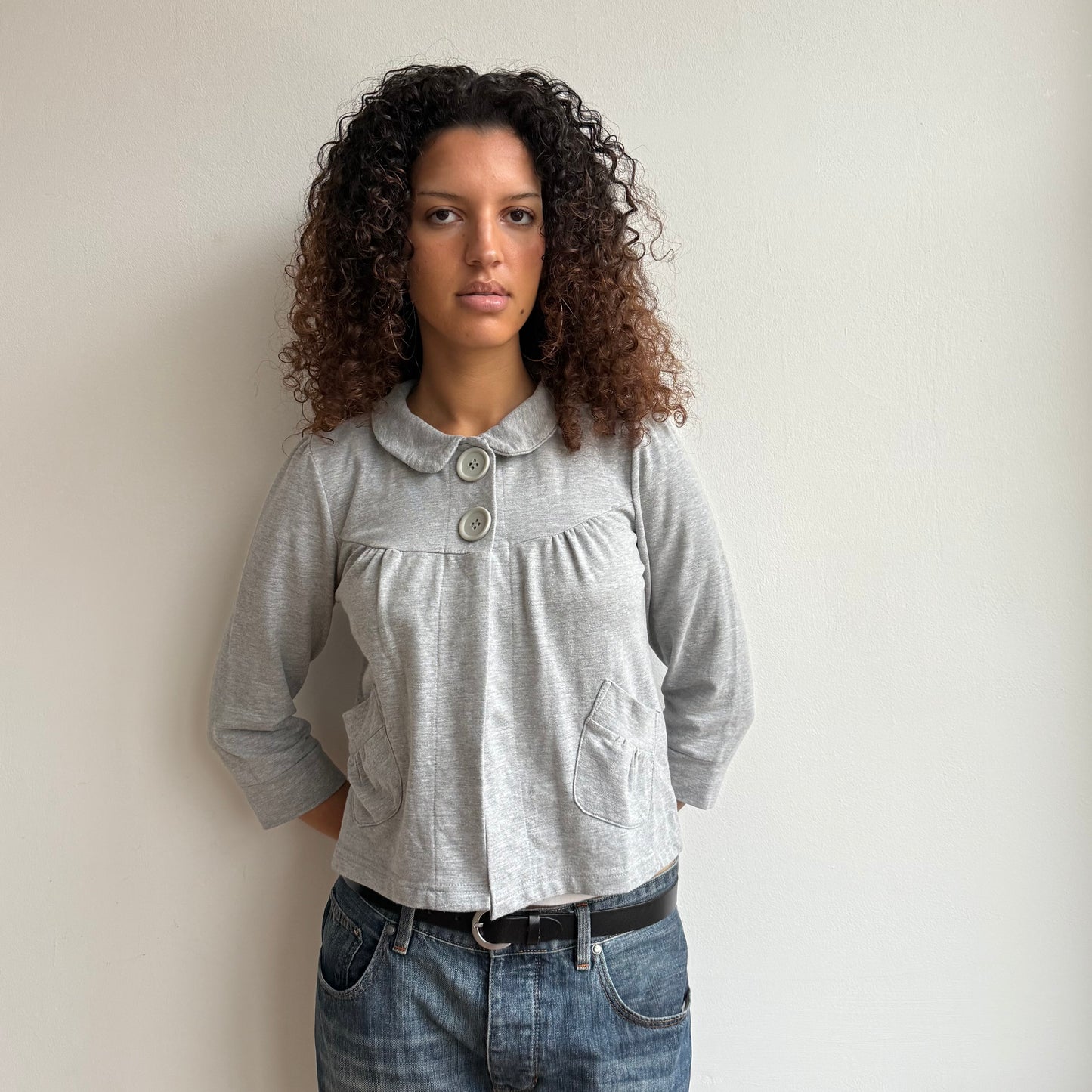 Grey peacoat jumper - Size S