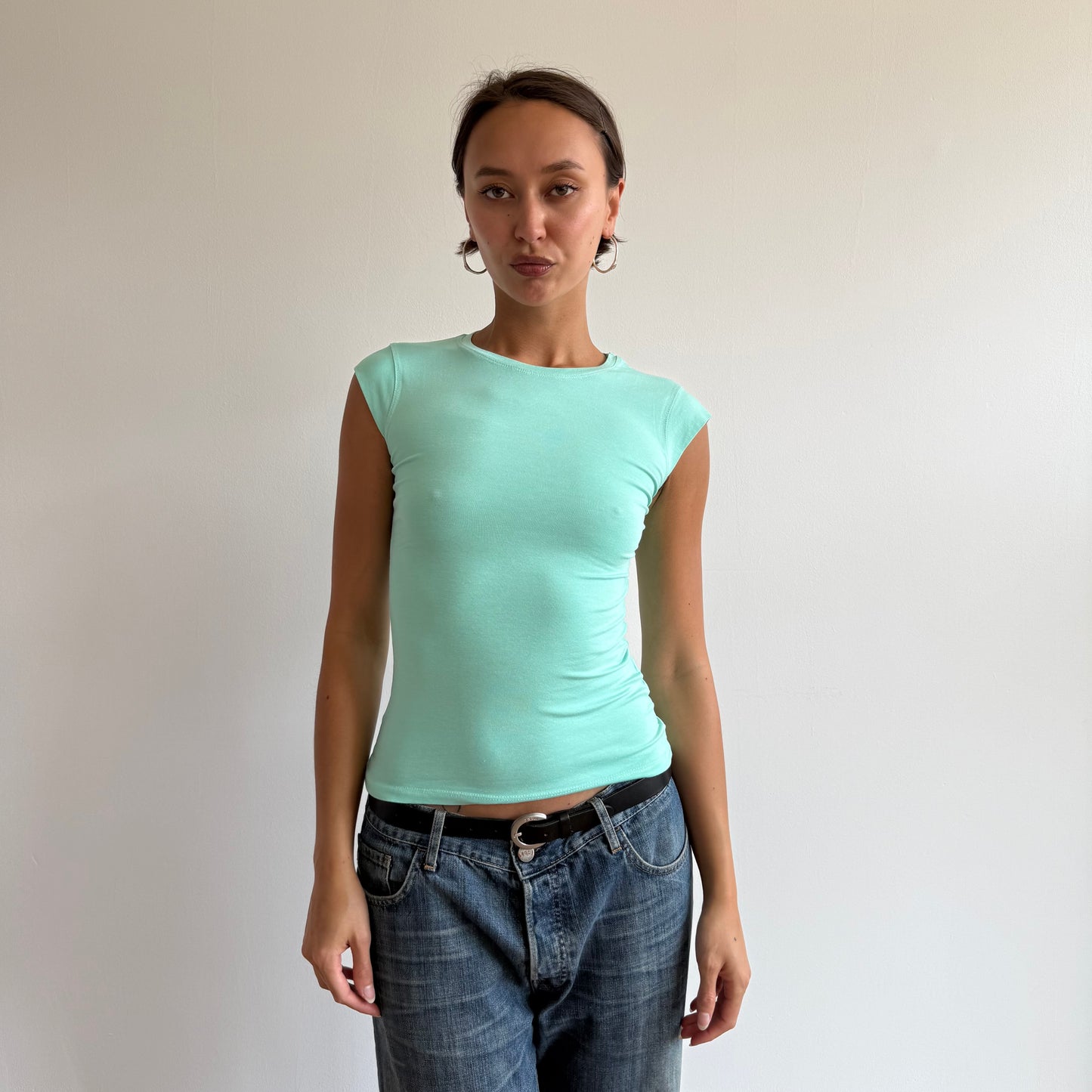 Mint baby tee - Size S
