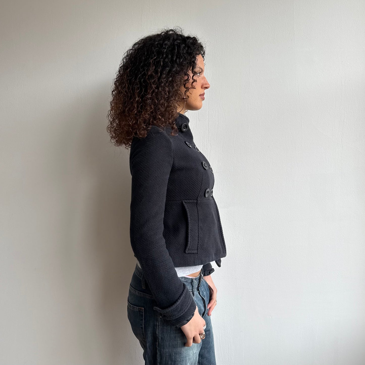 Black peacoat - Size XS/S