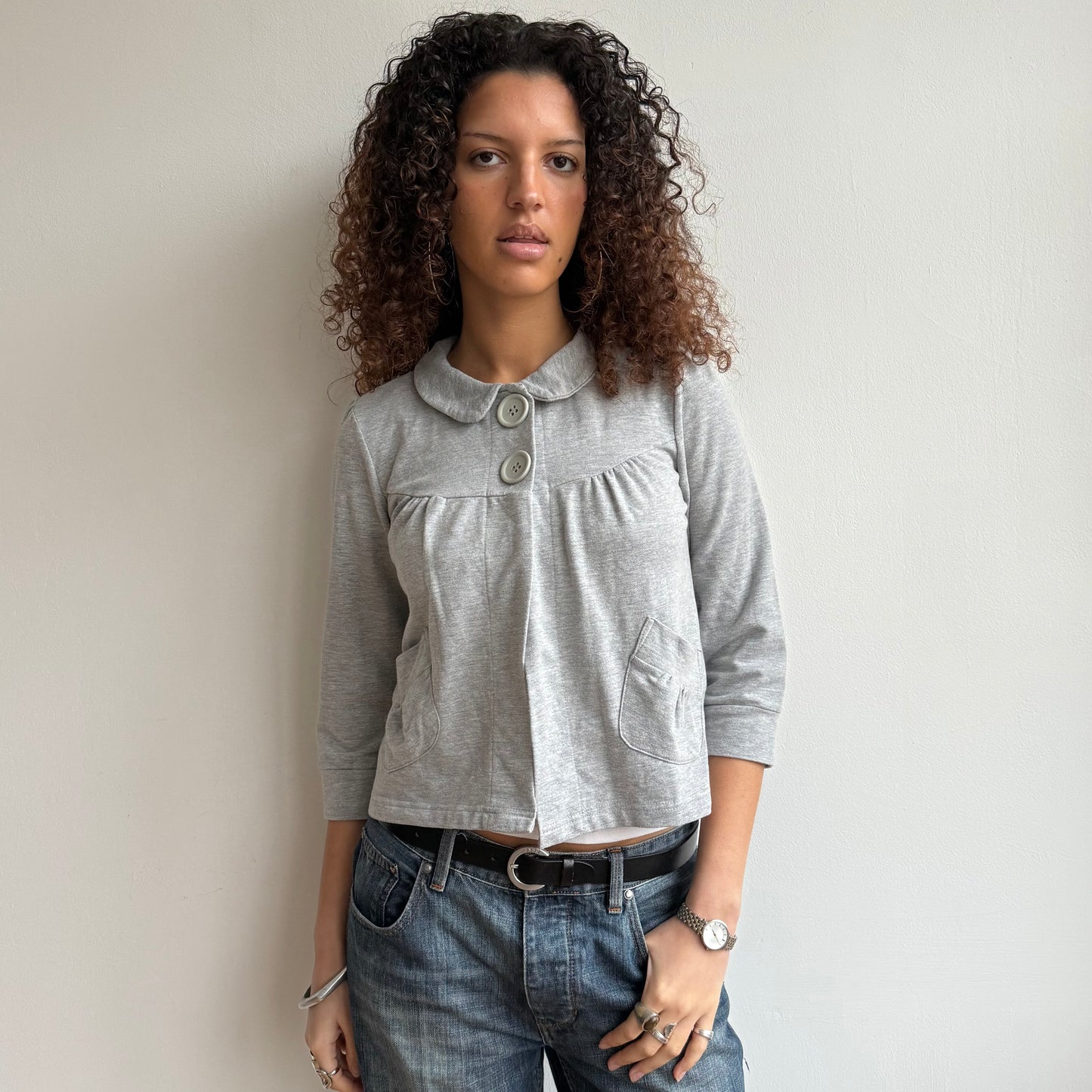 Grey peacoat jumper - Size S