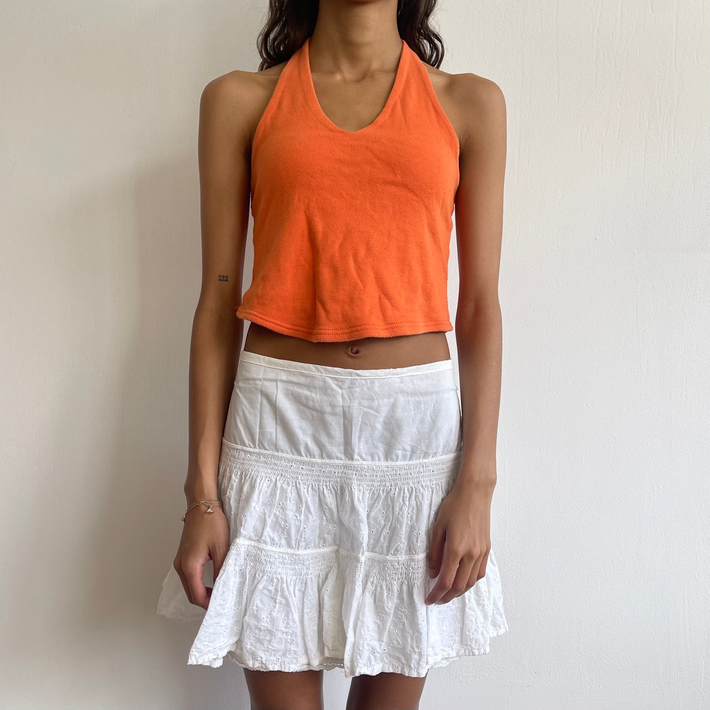 Orange halterneck - Size S