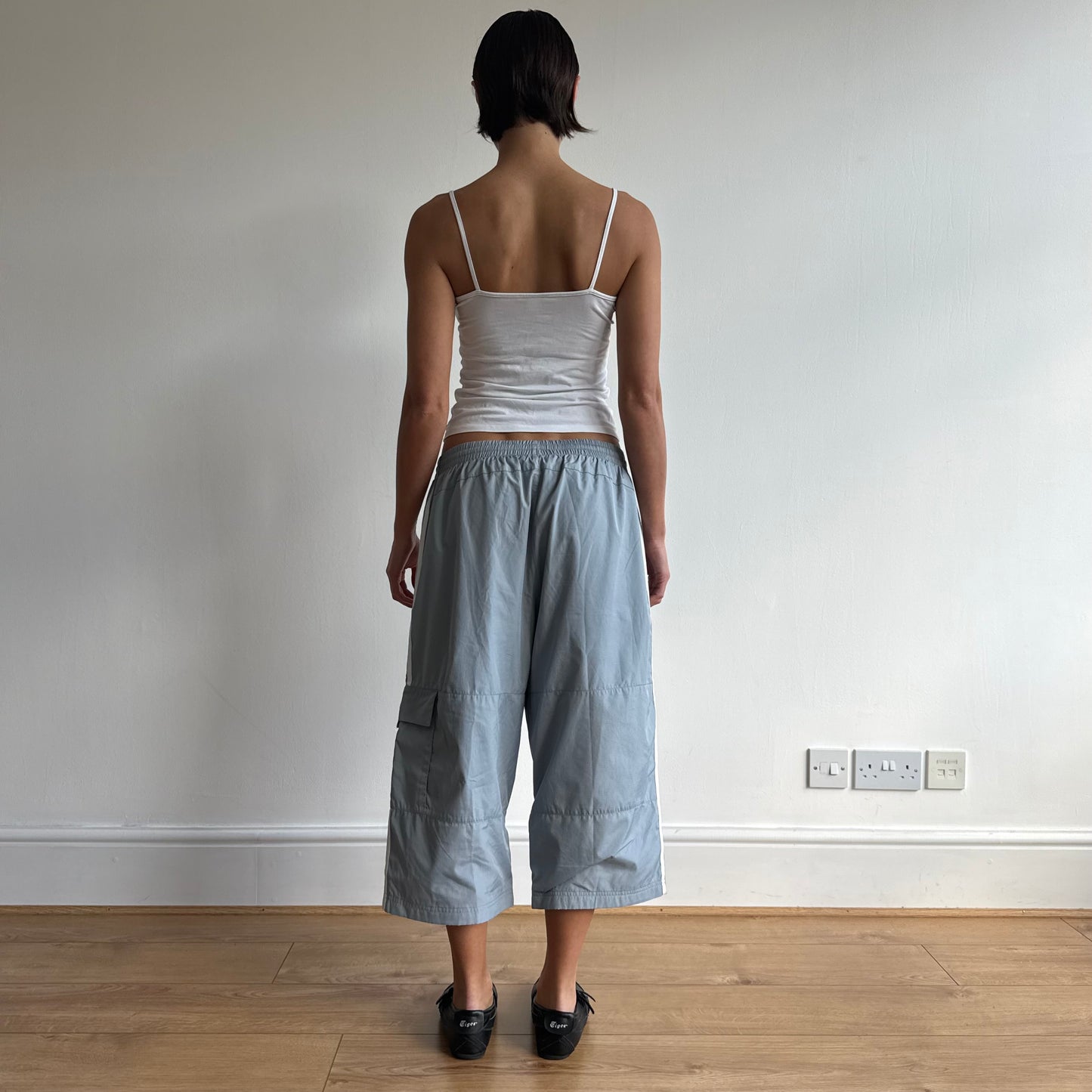Grey Adidas cargo capris - Size S