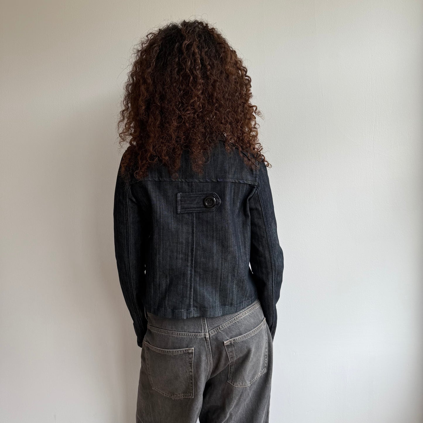 Denim double breasted peacoat - Size S