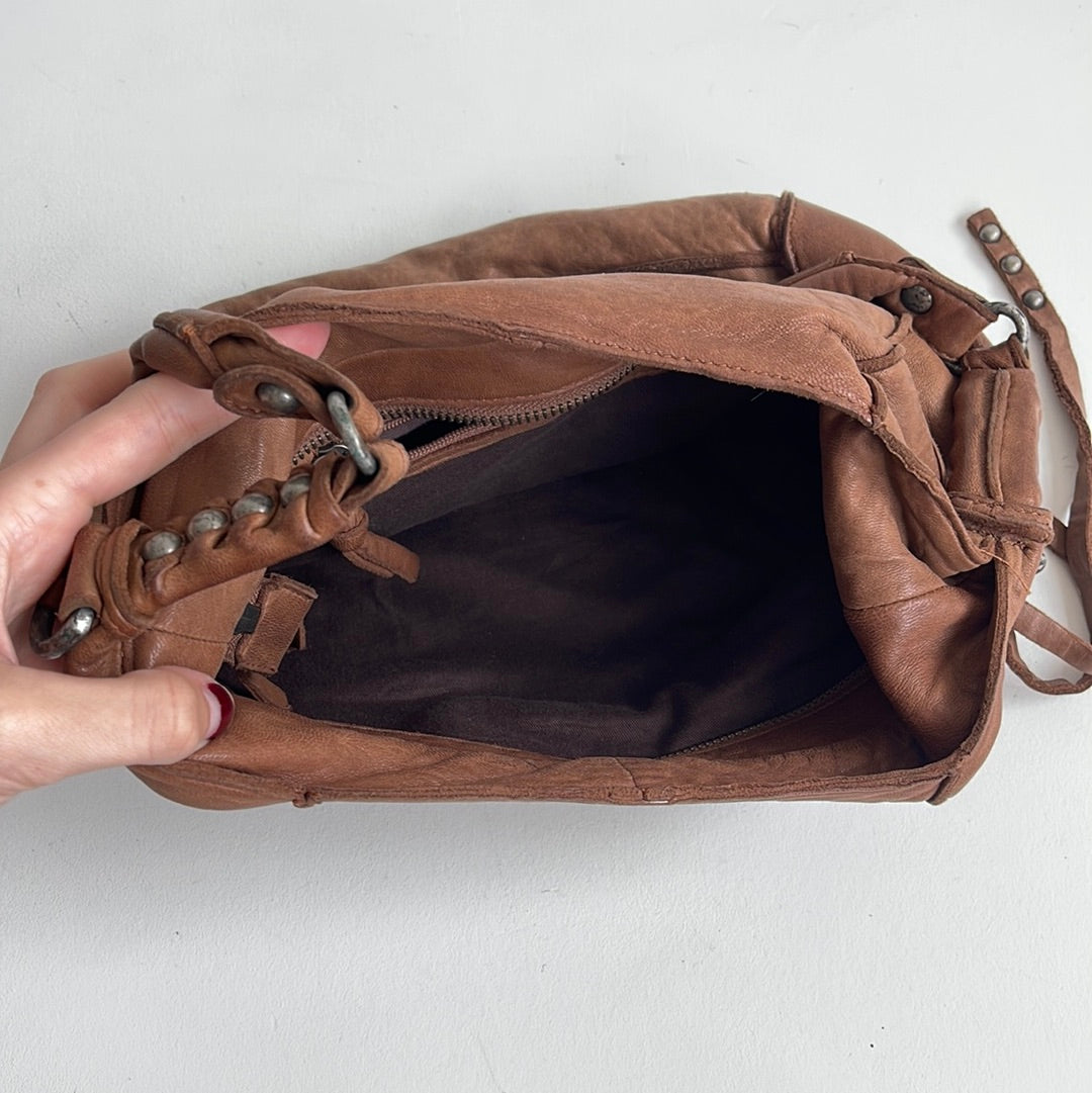 Brown cross-body bag - OS