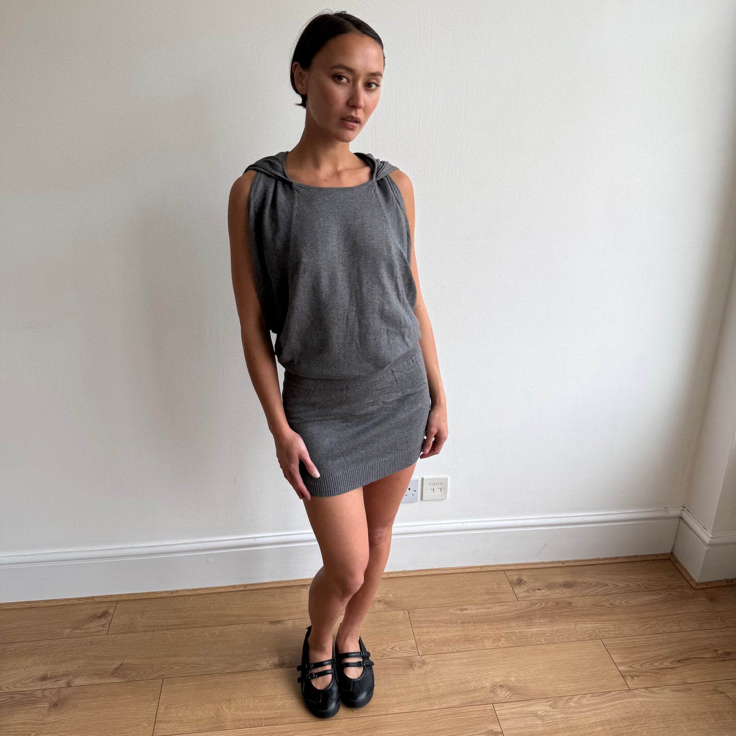 Grey knit Miss Sixty dress - Size S