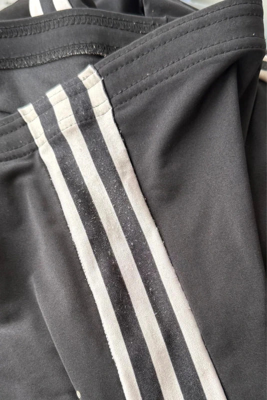 Black Adidas side stripe leggings - Size S