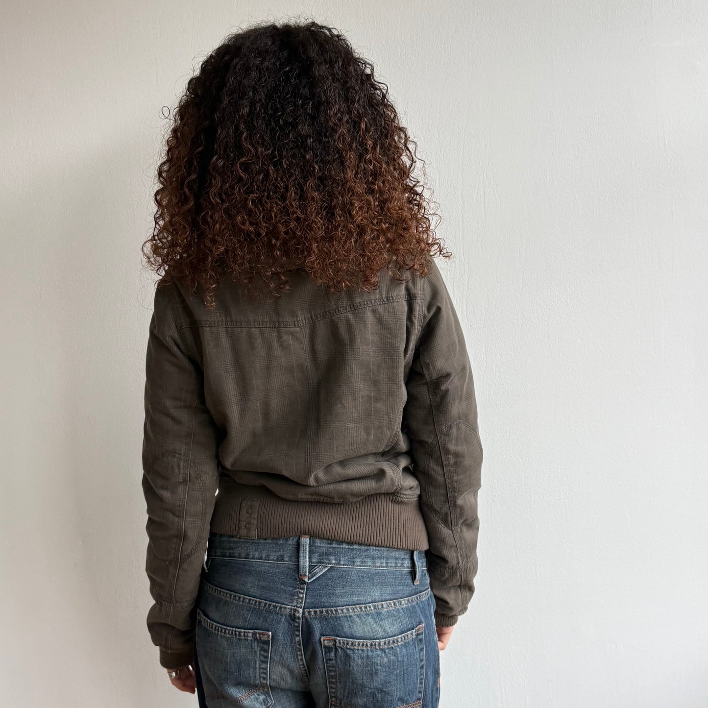Plaid fur lined bomber - Size M/L