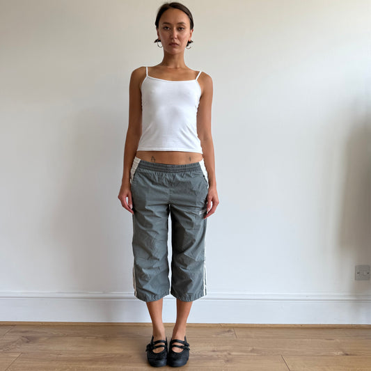 Charcoal grey Adidas capris - Size S