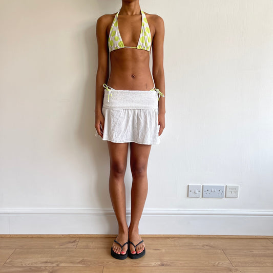 White bandeau skirt/top - Size S