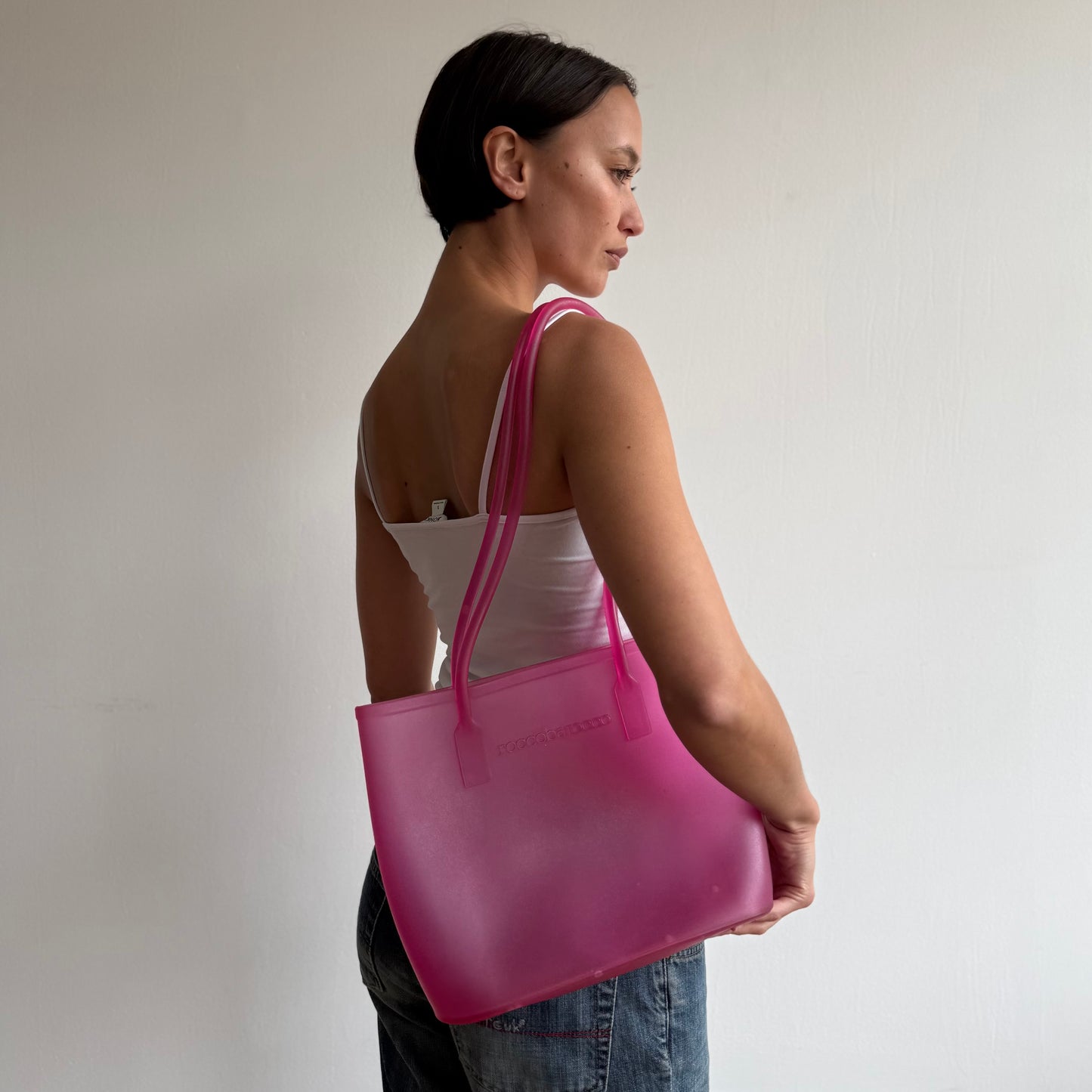 Hot pink jelly bag - One Size
