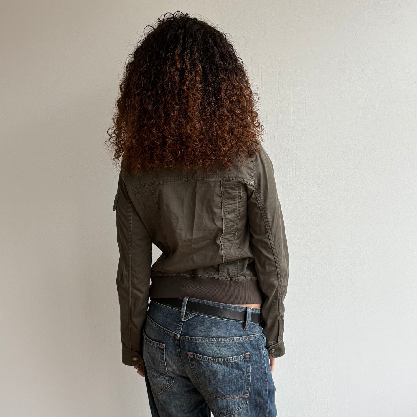 Khaki cargo jacket - Size M