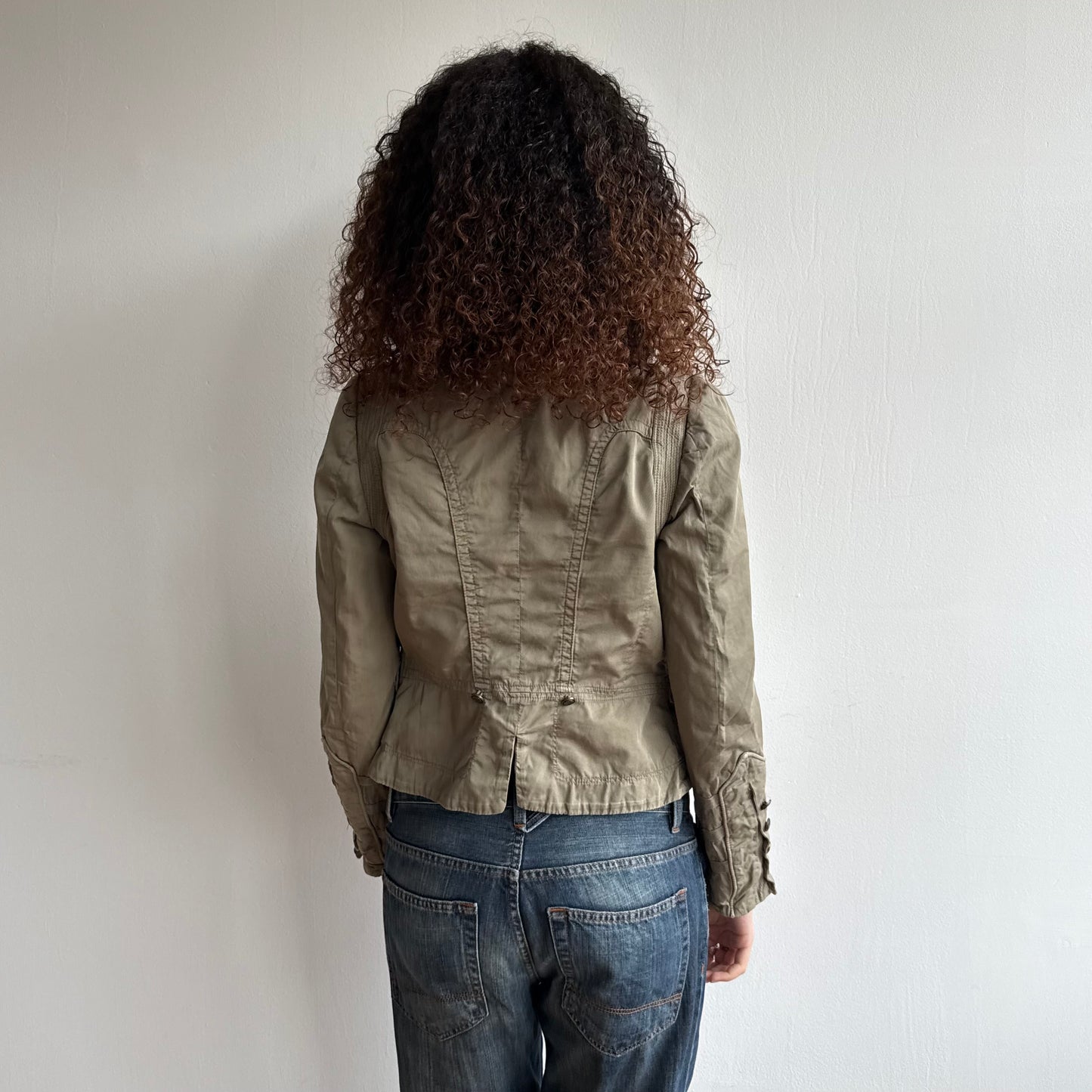 Khaki military jacket - Size S