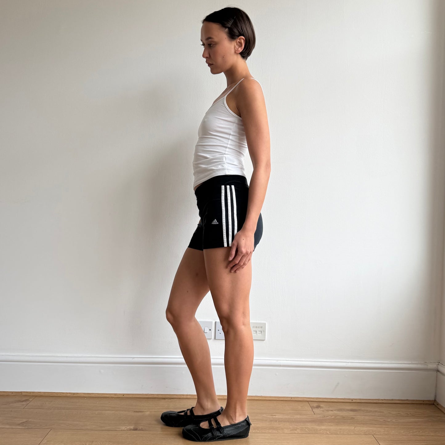 Navy Adidas mini shorts - Size S