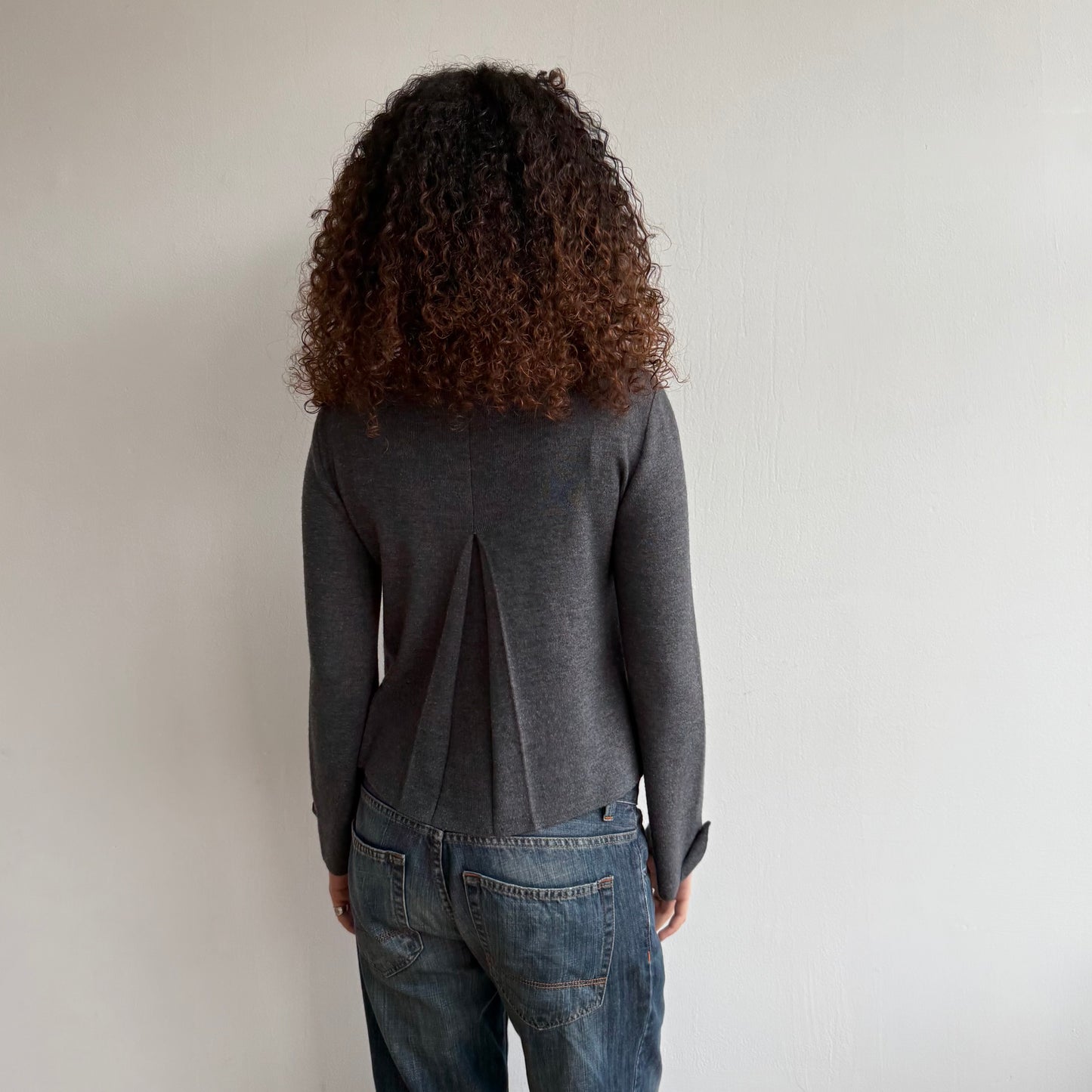 Charcoal peacoat jumper - Size S/M