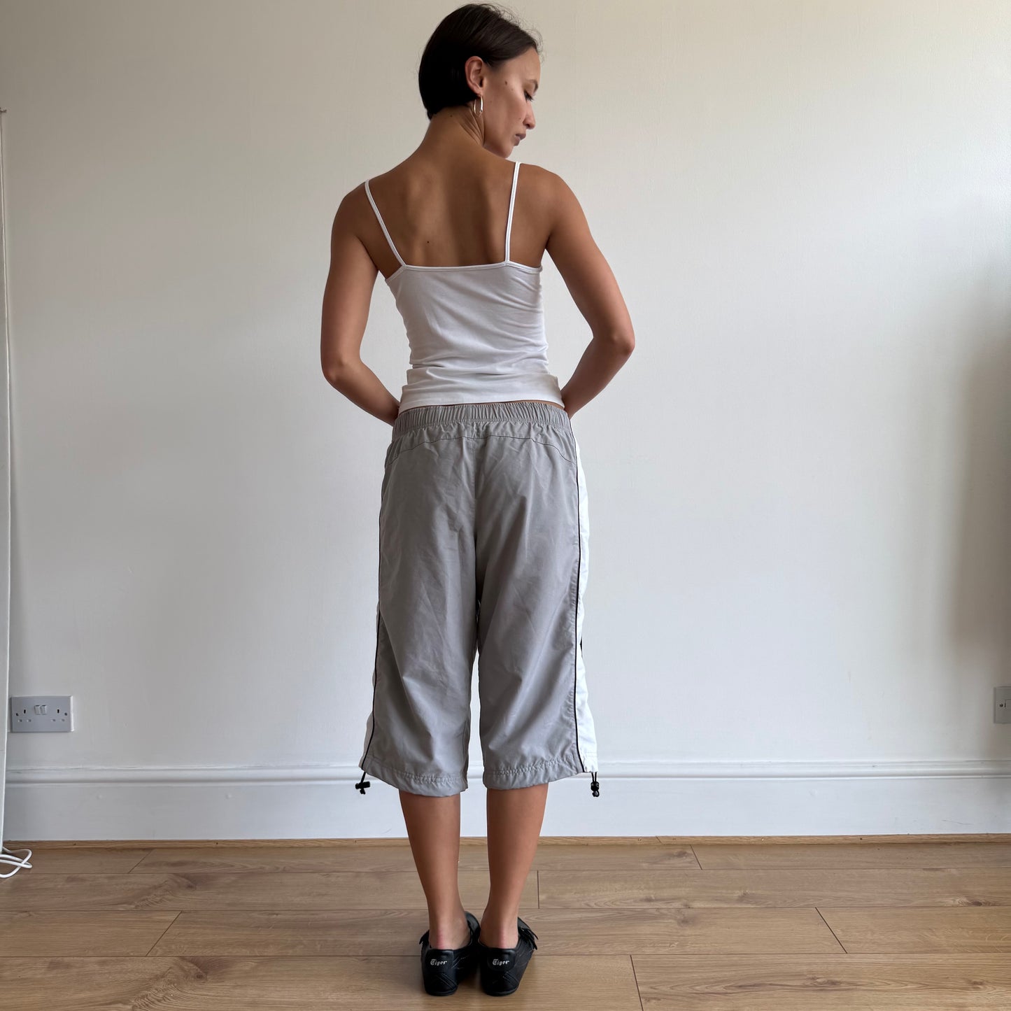 Grey + White Nike capris - Size S + L