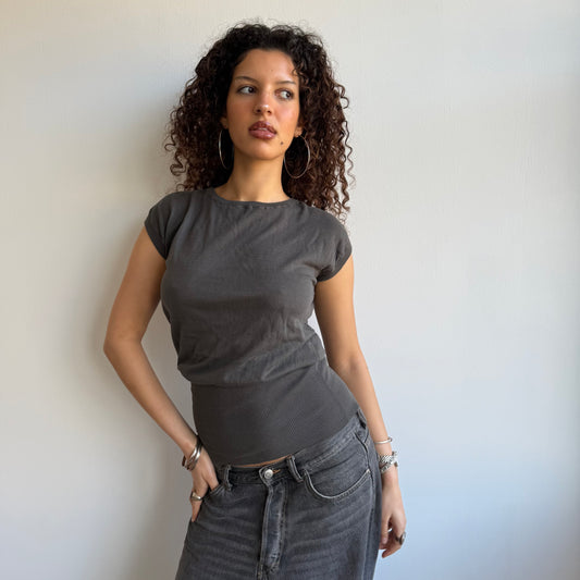 Khaki slouchy knit - Size S