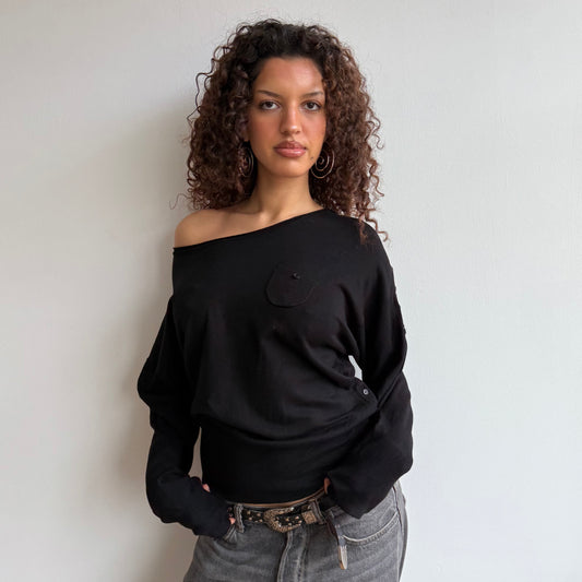 Black slouchy knit - Size S