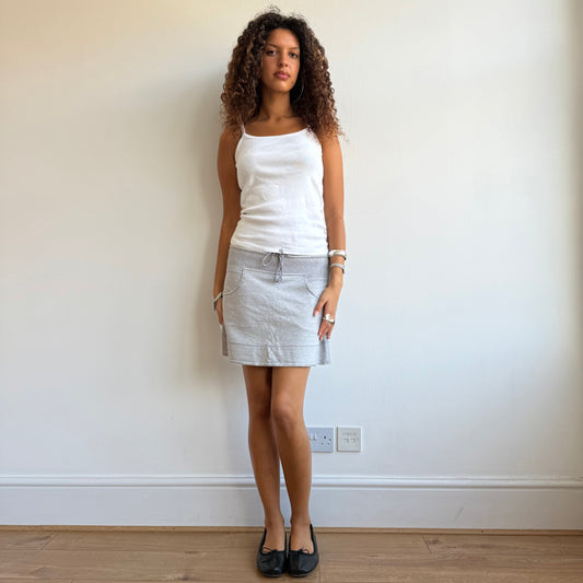 Grey sporty mini skirt - Size M
