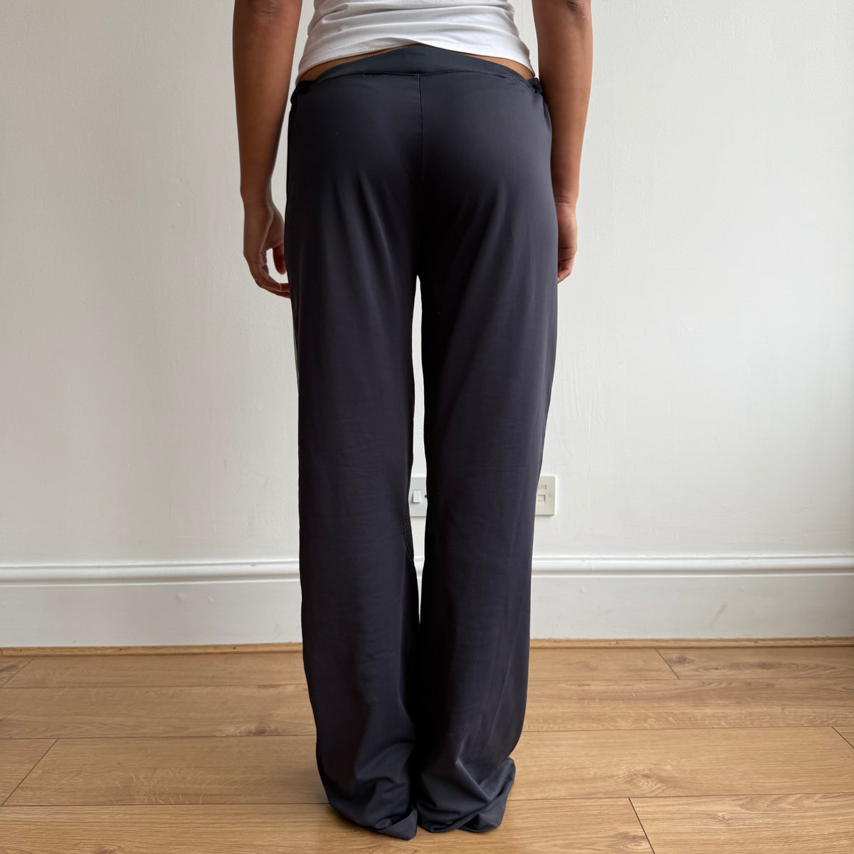 Blue Adidas wide leg yoga pants - Size L