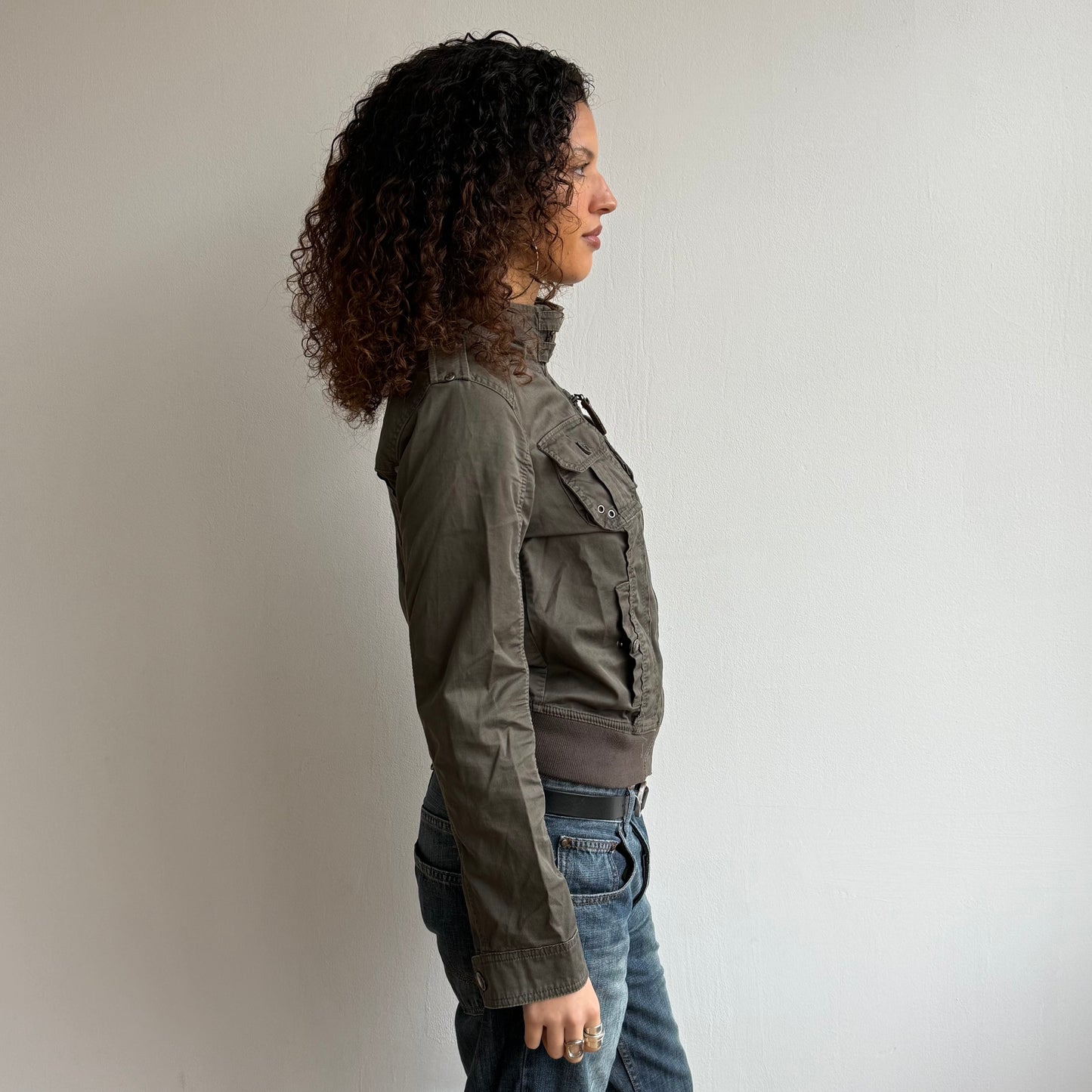 Khaki cargo jacket - Size M