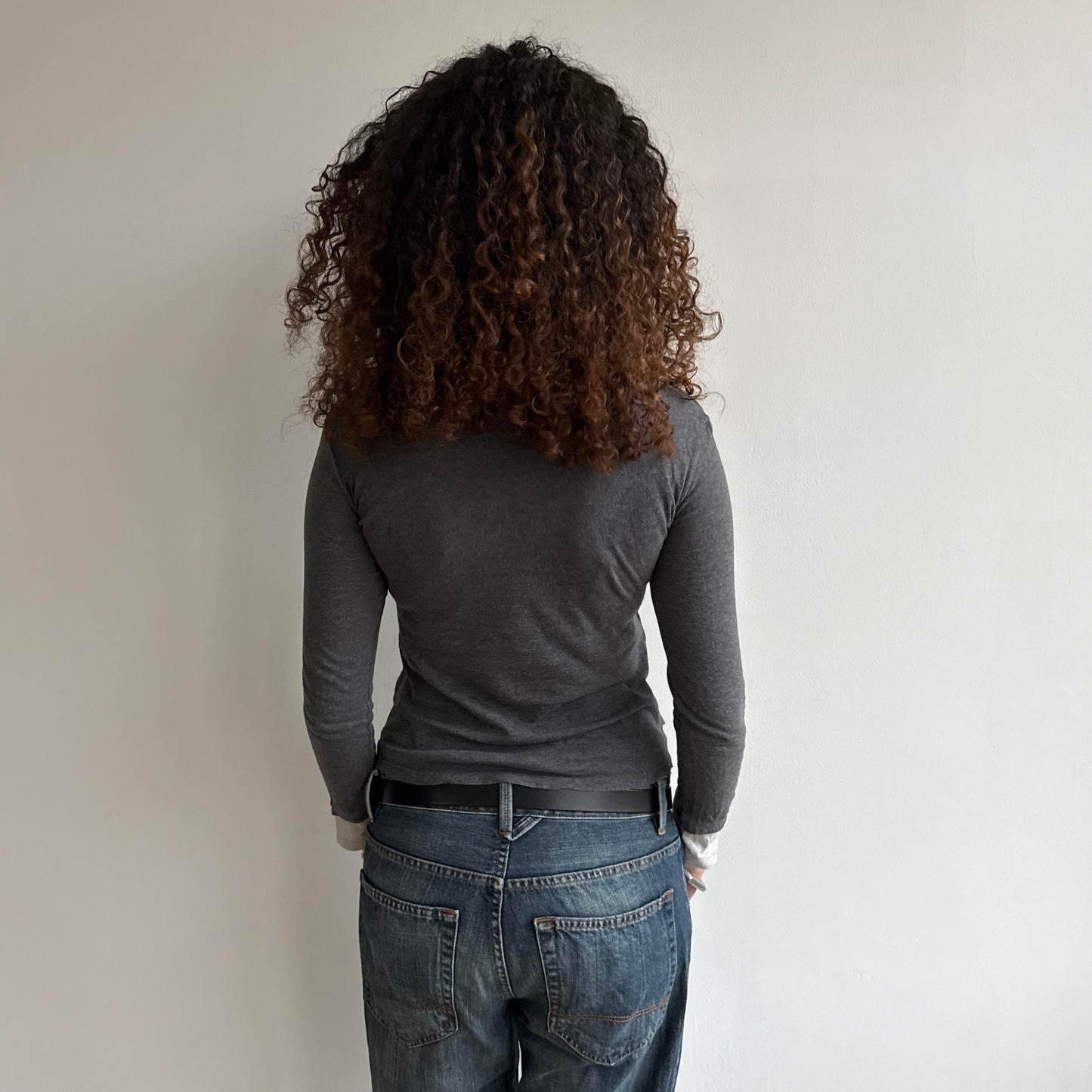 Grey multilayer top - Size S