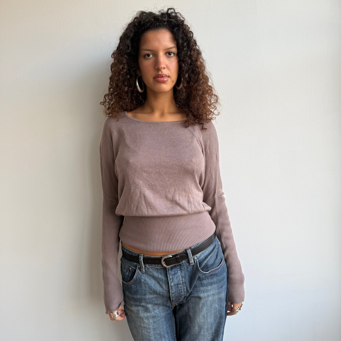 Taupe slouchy knit - Size S