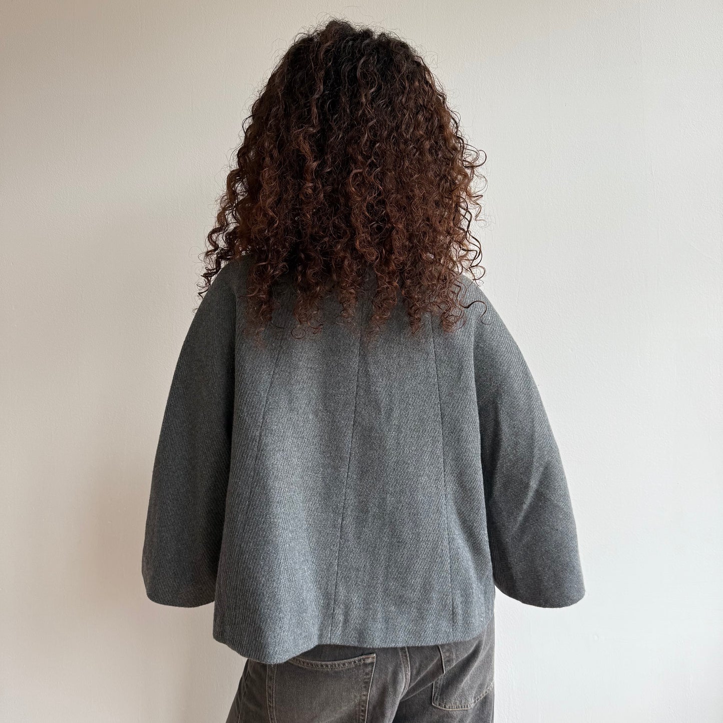 Grey swing coat - Size M