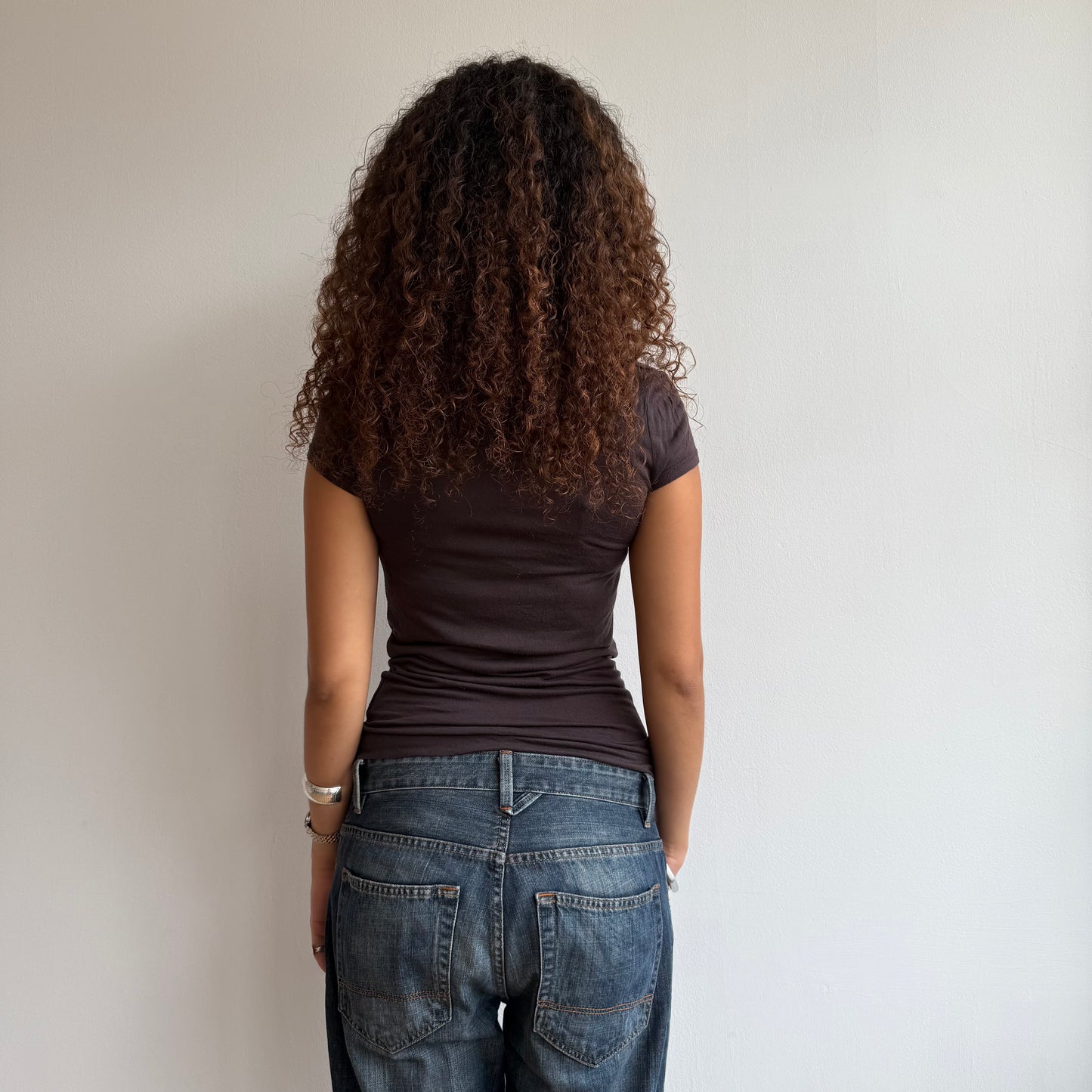 Brown slouchy tshirt - Size S