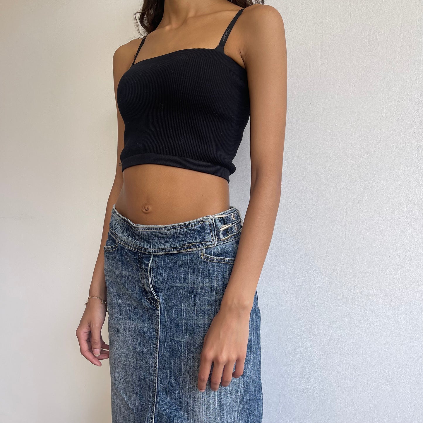 Denim midi skirt - Size S