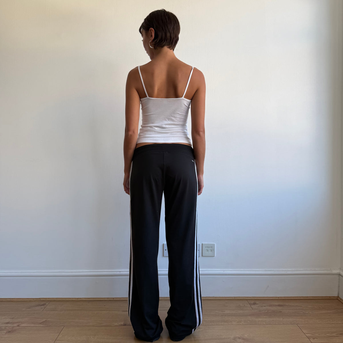 Black Adidas flared yoga pants - Size M-L